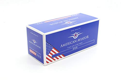 American Aviator 1500 lege buizen extra lang King Size Slim met filter 15 mm voor sigarettentabak (5 boxen van 300), gemaakt in de EU