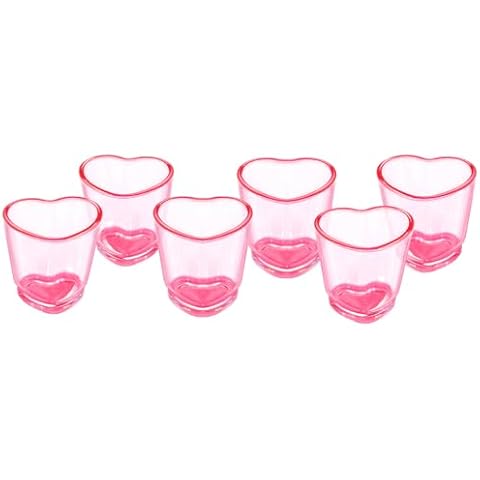 ZZYFGH 12 Pack Heart-Shaped Shot Glasses Cover