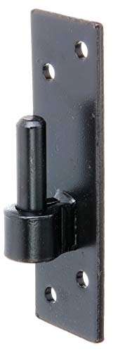 Alberts 306670 Gond sur platine | forme de type Allemagne du sud avec crochet DI ou DII | laque noire pour immersion | cote axe Ø12 mm | platine 130 x 40 mm