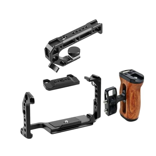 Jaula para Sony FX30 FX3 verde con asa para creadores de vídeo en exteriores