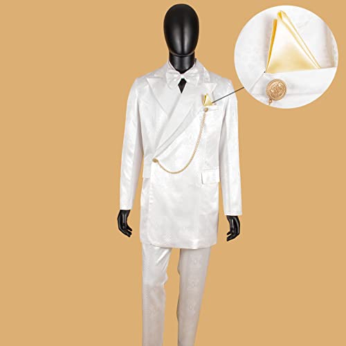 African Clothing for Men Blazer and Pants 2 Piece Set with Bow Tie Dashiki Riche Formal Wear Wedding4