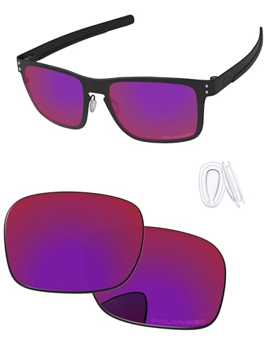 Image of Replacement Lenses & Nose Pieces for Oakley Holbrook Metal OO4123 55mm - Precision Fit, UV Block & Impact Resistant
