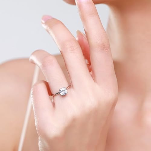 Bague pierre argent 925 blanc de haute joaillerie - 2