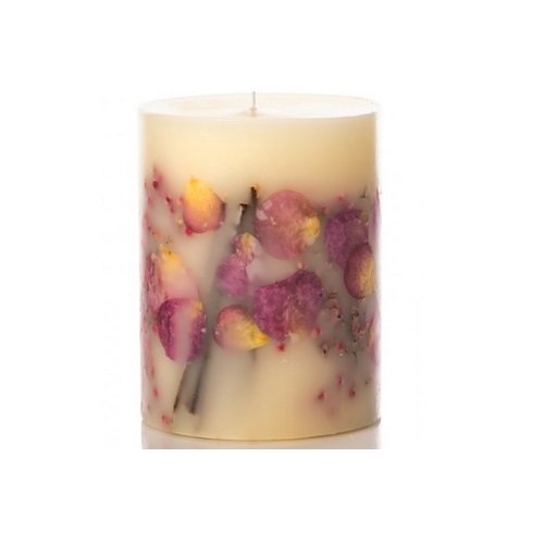 Rosy Rings Small Round Botanical Candle - Apricot Rose