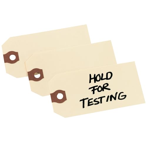 Avery Unstrung Shipping Tags, 11.5 pt. Stock, 4-3/4' x 2-3/8', Strings and Other Attachments Not Included, 1000 Manila Hang Tags (12305)