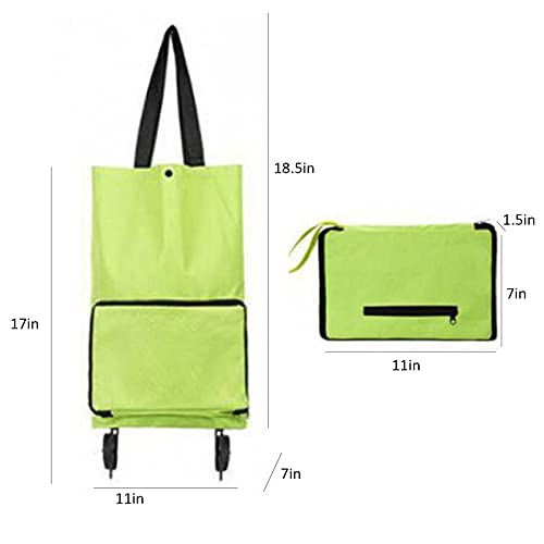 Einkaufstrolley Faltbare Trolley Taschen Faltbare Einkaufstasche mit Rädern Faltbarer Einkaufswagen Wiederverwendbare 2… – Bild 8