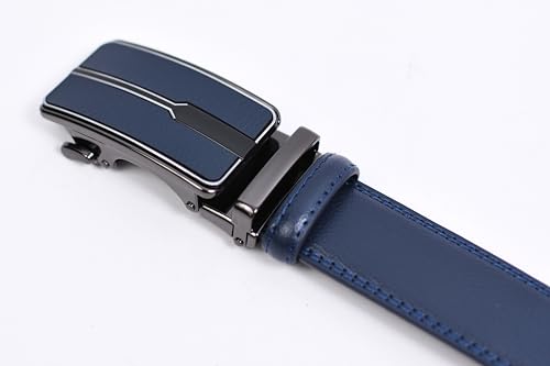 Image of WildHorn Men's Genuine Leather Belt for Men| Premium Auto-Lock Buckle | Adjustable up to 48 inch | Formal & Casual Wear | Micro-Adjust Fit | Stylish Gift Box Included
