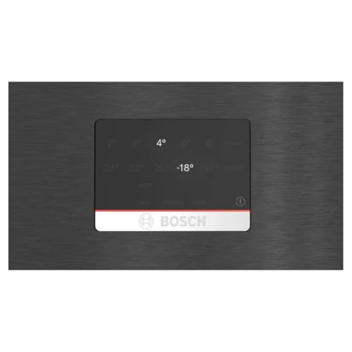 Image of Bosch Series 4 508 L Free-Standing Fridge-Freezer with Bottom Freezer, Total No Frost, Brushed Black Steel Anti-Fingerprint (KGN56CX41I)