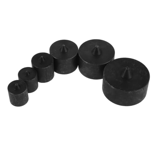 Manijas de metal negro con protector cónico VALICLUD para mitigar el ruido en paneles