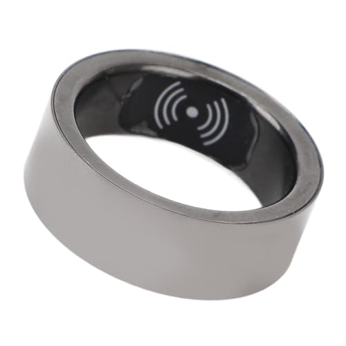 RiToEasysports Smart Rings, Multifunctional Sleep Body Temperature Monitoring Pedometer Fitness Smart Rings (Size 19, 64mm / 2.5in Inner Diameter)