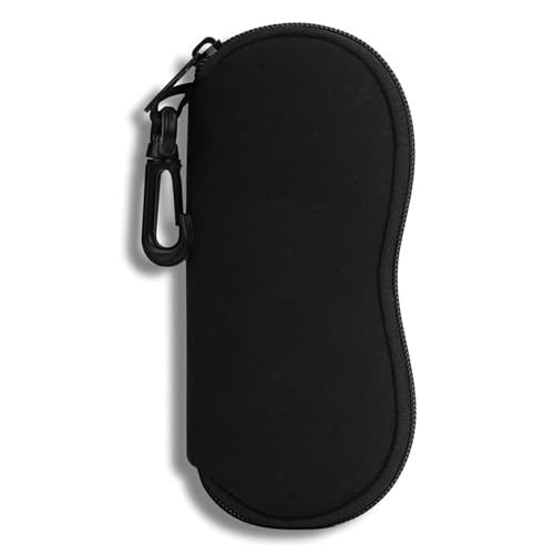 SALGIA Funda para Gafas De Sol, Estuche Gafas Neopreno, Estuche Gafas con Cremallera, Compartimento con Cremallera para Gafas, Monturas, Llaves, Lápices, Tarjetas y Monedas (A)