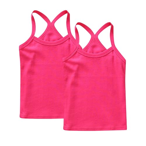 1-13Y Toddler Kids Girls Dance Tank Top Racerback Crop Soild Sleeveless Sports Dance Tops Dancewear Tees Shirt