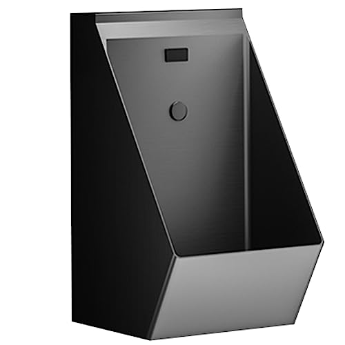 OTQEFTN Wall Mounted Induction Urinal, Commercial High Efficiency Men's Washout Urinal with Accessory, 304 Stainless Steel Bathroom Toilet Urinal for Home Hotel Restaurant