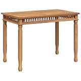 vidaXL Teak Massiv Garten Esstisch Witterungsbeständig Gartentisch Holztisch...