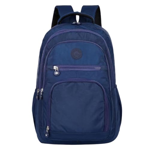 Mochila Feminina Tactel Resistente Notebook Escola Faculdade Linda (Azul-Marinho)