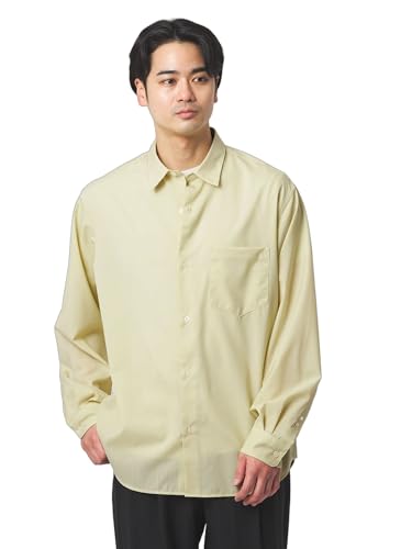 [ユナイテッドアローズ グリーンレーベル リラクシング] ウォッシャブル トロ ジャストルーズ シャツ -ストレッチ- 32111000024 5130 CREAM(51) S