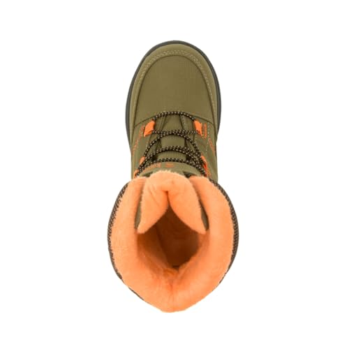 Kamik Stance2 Unisex-Schneestiefel für Kinder und Jugendliche, Olo Olive Orange, 26 EU – Ansicht 2