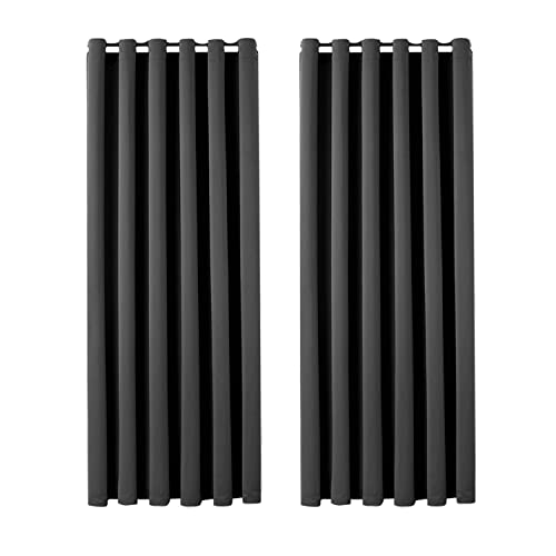 Aspire Homeware Blackout Thermal Curtains 46 x 54" Grey