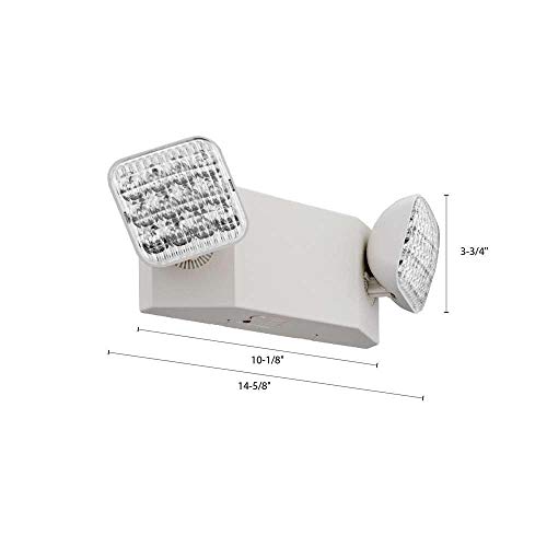 Image of Lithonia Lighting EU2 LED 2-Light White LED Emergency Fixture with 90 Minute Back Up