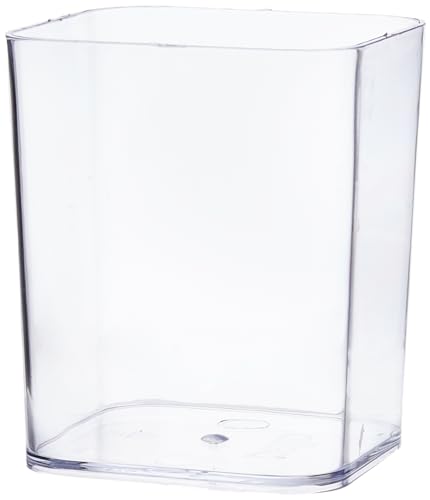 Kit com 3 Porta Objetos Multiuso Cristal PROTEA, Cristal