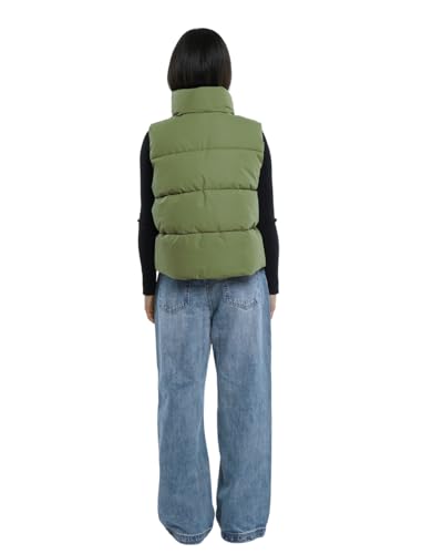 PUFFIT Women's Padded Puffer Vest, Lightweight Basic Winter Outwear Vest, Sleeveless Versatile Casual Puffy Bubble Gilet4