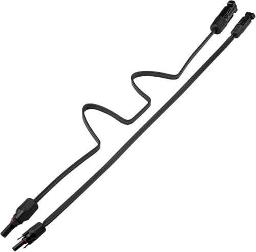 Câble solaire plat 2M cuivre section 2.5mm² 4mm² 6mm² traversée fenêtre