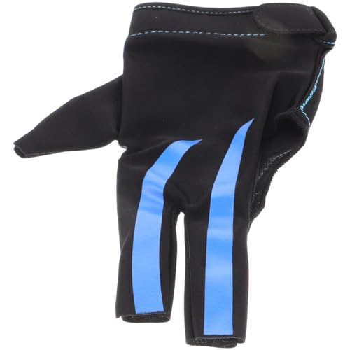 SUPVOX Protective Pool Gloves Billiards Glove for Bowling Left Hand Sturdy Three-Finger Billiard Gloves for Sports and Practice