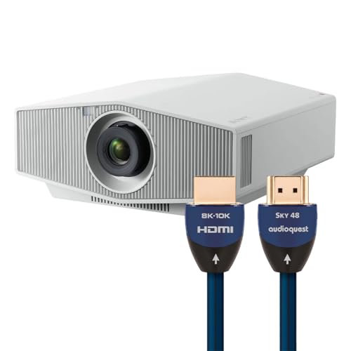 Image of Sony VPL-XW5000ES 4K Laser Projector with AudioQuest SKY 3m HDMI Cable (White)