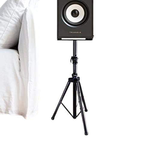 Audiovan Floor DJ PA Speaker Stand Professional Tripod Structure, Adjustable Height,Heavy Duty PA DJ Speaker Stand 36" to 60" Steel (5 FEET)