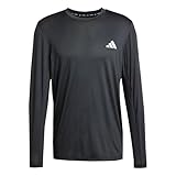Adidas Train Essentials - Playera elástica de Manga Larga para Hombre, Negro, Medium