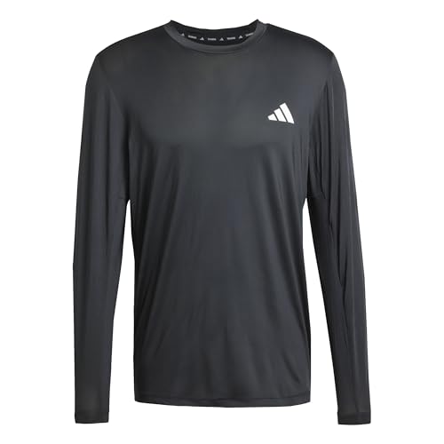 Adidas Men's Train Essentials Stretch Long Sleeve Base T-Shirt, Black, Medium