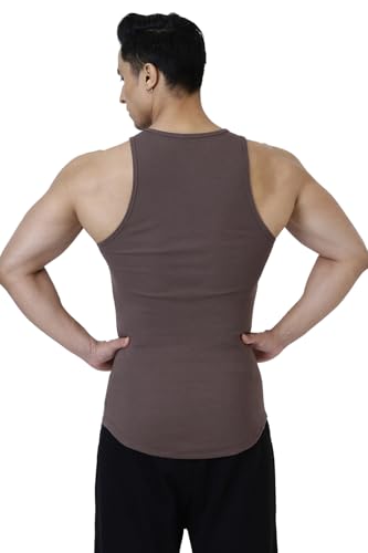 Image of FUAARK Ribbed Slim Fit Gym & Workout Tank for Men's -