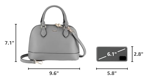Image of LOVEVOOK Purse for Women Crossbody Bags Classic Double Zip Top Handle Dome Satchel Bag