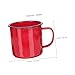 Toyvian 2 piezas Taza de Esmalte Roja Retro de Tazas y Café Ligera y Resistente para Hogar Oficina y Camping Imagen de Toyvian 2 piezas Taza de Esmalte Roja Retro de Tazas y Café Ligera y Resistente para Hogar Oficina y Camping
