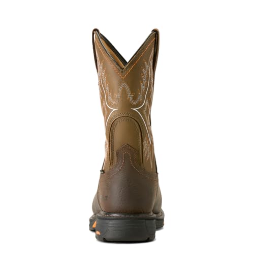 ARIAT ARIAT Men's WorkHog CSA Waterproof Insulated Composite Toe Work Boot - Bruin Brown/Army Green, 13 Medium