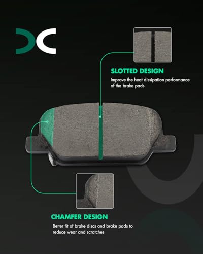 Image of SCITOO D2199-9440 Disc Brake Pads Sets Rear Ceramic Brake Pads w /Hardware | For Hyundai For Palisade 2020-2025,For Santa Fe 2019-2020,For Kia For Telluride 2020-2025