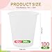 Datyiiha 100 Pack Frosted Plastic Cups Clear Disposable Drinking Cups Bulk for Wedding Reception Stadium Birthday Party Supplies,12 Oz
