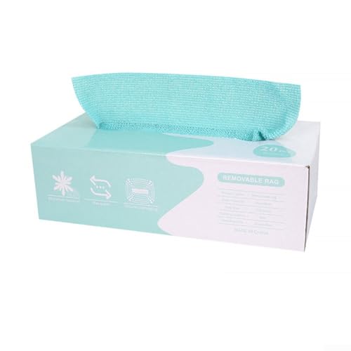 Panno per lavare i piatti della cucina con erogazione in scatola, tessuto in fibra ultra fine progettato per un uso ripetuto e minimo (mare di blu)