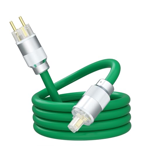 Cable de alimentación AC europeo de 1m contra interferencias en altavoces y TV con cobre OFC