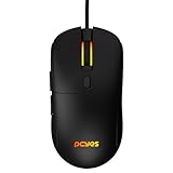 MOUSE GAMER PCYES BASARAN BLACK VULCAN - 12400 DPI - RGB - 6 BOTÕES - PMGBRBV