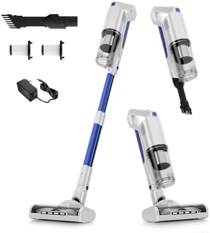 Whall Cordless Vacuum Cleaner, Upgraded Cordless Stick Vacuum Cle...