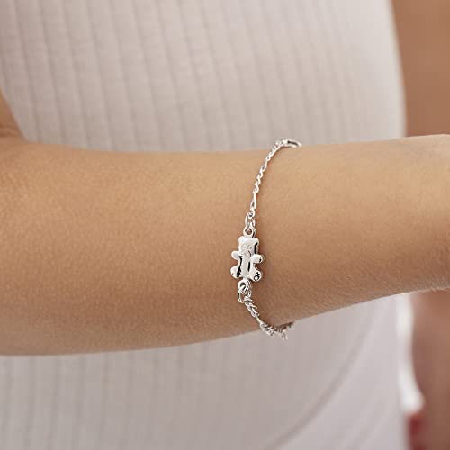925 Sterling Silver 5" Teddy Bear Identification Bracelet for Babies & Toddlers - Cute Name Tag ID Bear Bracelets for Young Girls - Fashionable Link Chain ID Bracelet for Babies3