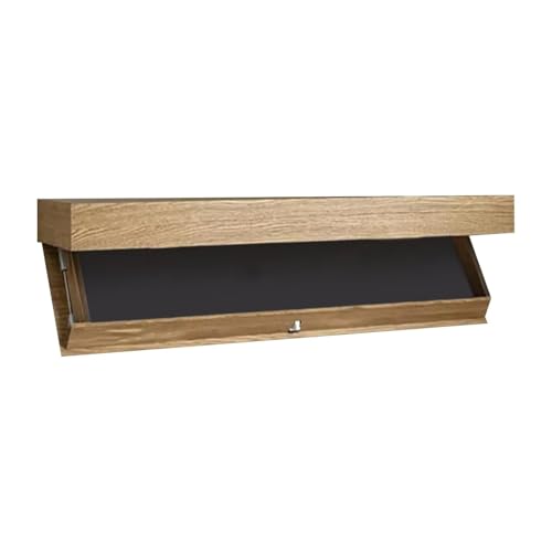 Genérico Compartimentos Secretos Estante de 15,74 × 2,83 Pulgadas con Compartimento, Estante Flotante Oculto, solución Almacenamiento montado en la Pared(Brown)
