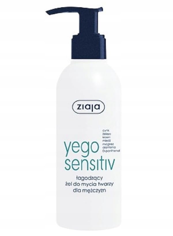ZIAJA Yego Sensitive Gel apaisant pour le visage pour homme 200 ml 01295