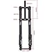 ZECHAO Mountain Bike Inverted Fork,Aluminum Alloy 26/27.5/29 Inch Bike Universal Double Shoulder Front Fork 15mm Thru Axle 200mm Travel (Color : Black, Size : 27.5inch)