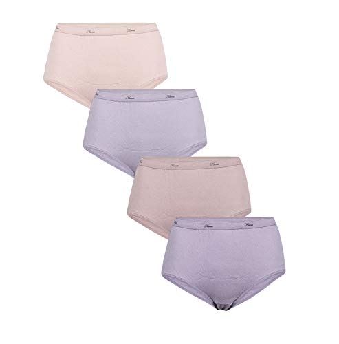 Hanes Ultimate Womens Cotton Comfort Ultra Soft Brief (5, Assorted Colors 4 Pack)