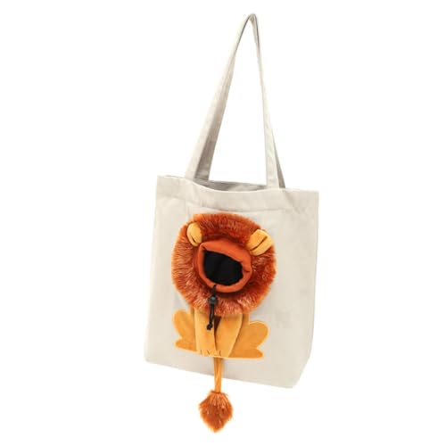 Bolsa para mascotas con diseño de león ideal para pasear con tu perro pequeño 2