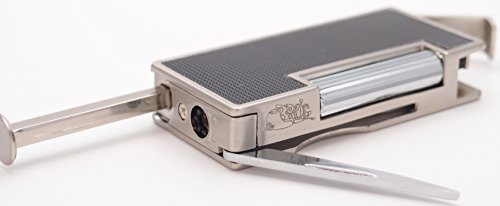 Tobacco Pipe Flint Stone Lighter with Built-in Pipe Tools - Tamper & Reamer - Strong Durable Built