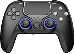 NBCP Game Controller for PS4, Gamepad Joystick Controllers for PlayStation 4, 1200mAh Battery/Dual Motors/6-Axis Gyro/3.5mm Audio Jack/Hall Effect Sensor （Black）