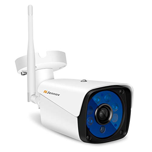 Jennov Wireless Security IP Camera, Wireless WiFi Security IP Camera HD 1080P Outdoor Indoor Night Vision CCTV Home Surveillance Pre-Installed 16G Micro-SD Card Motion Detection Remotely Access…